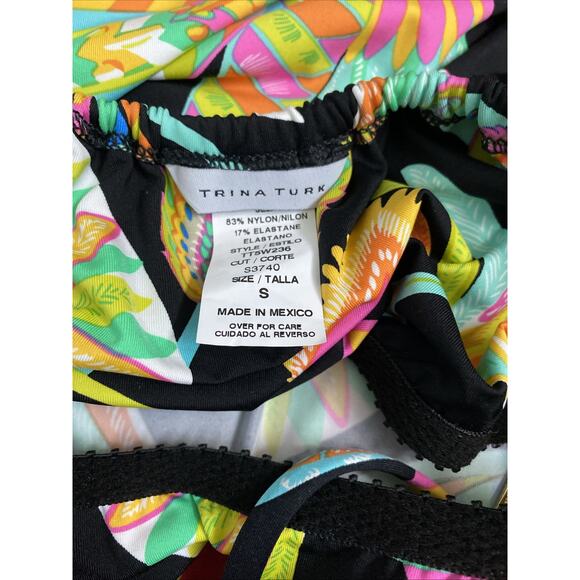 NWT Trina Turk TAHITIAN Jumpsuit Romper Swim Cover Up Floral Sleeveless S - Picture 8 of 11